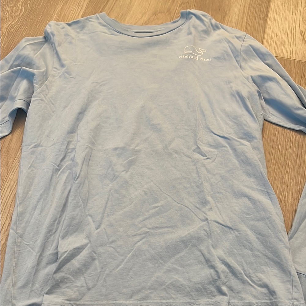 Vineyard Vines Blue Long Sleeve Tee Soft Knit Casual